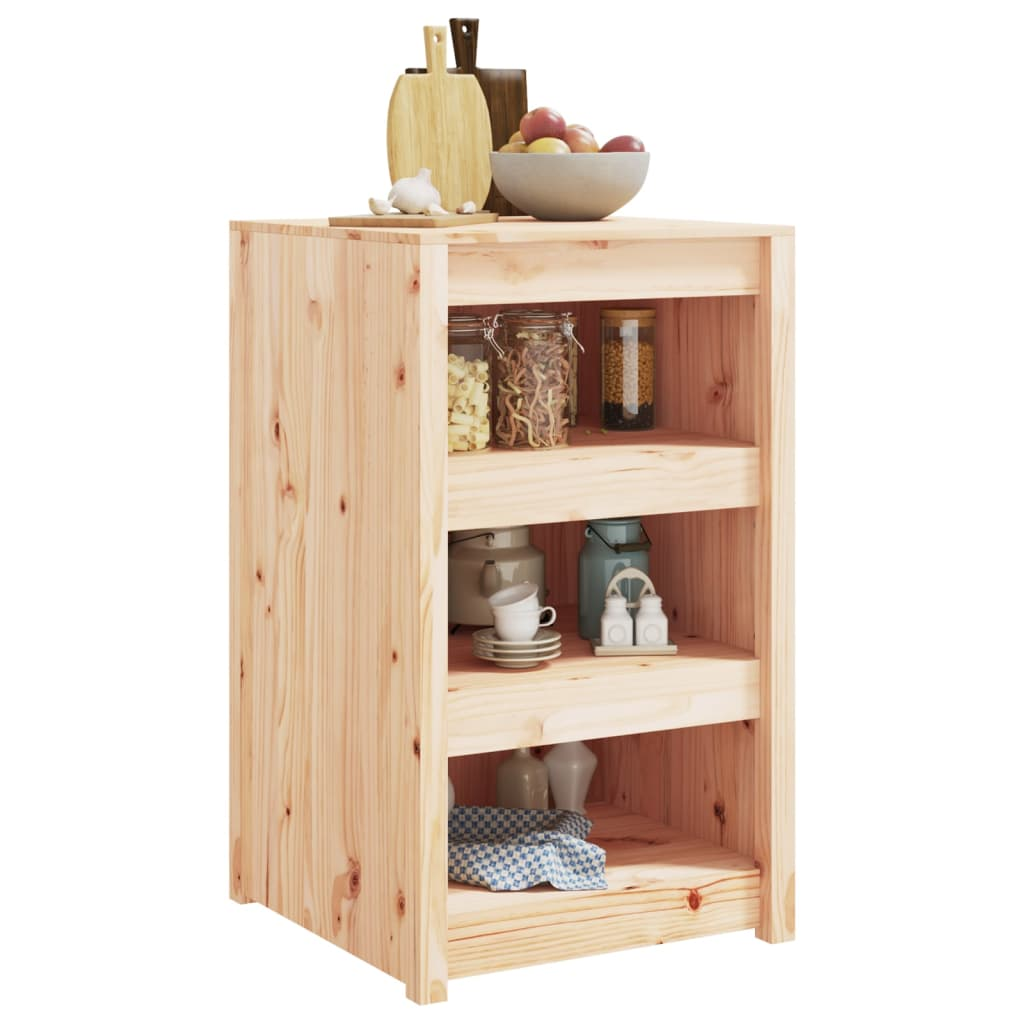 vidaXL Outdoor Kitchen Cabinet 55x55x92 cm Solid Wood Pine