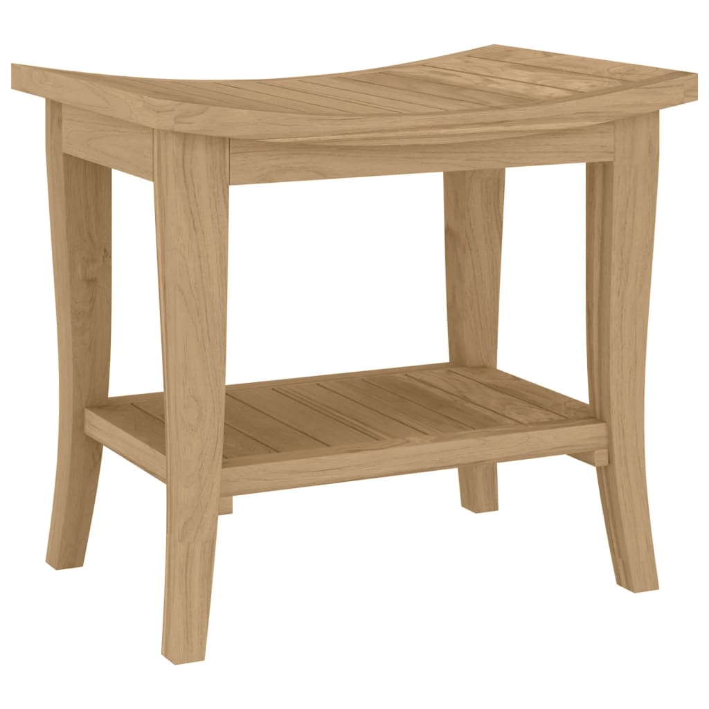 vidaXL Bathroom Side Table 50x35x45 cm Solid Wood Teak