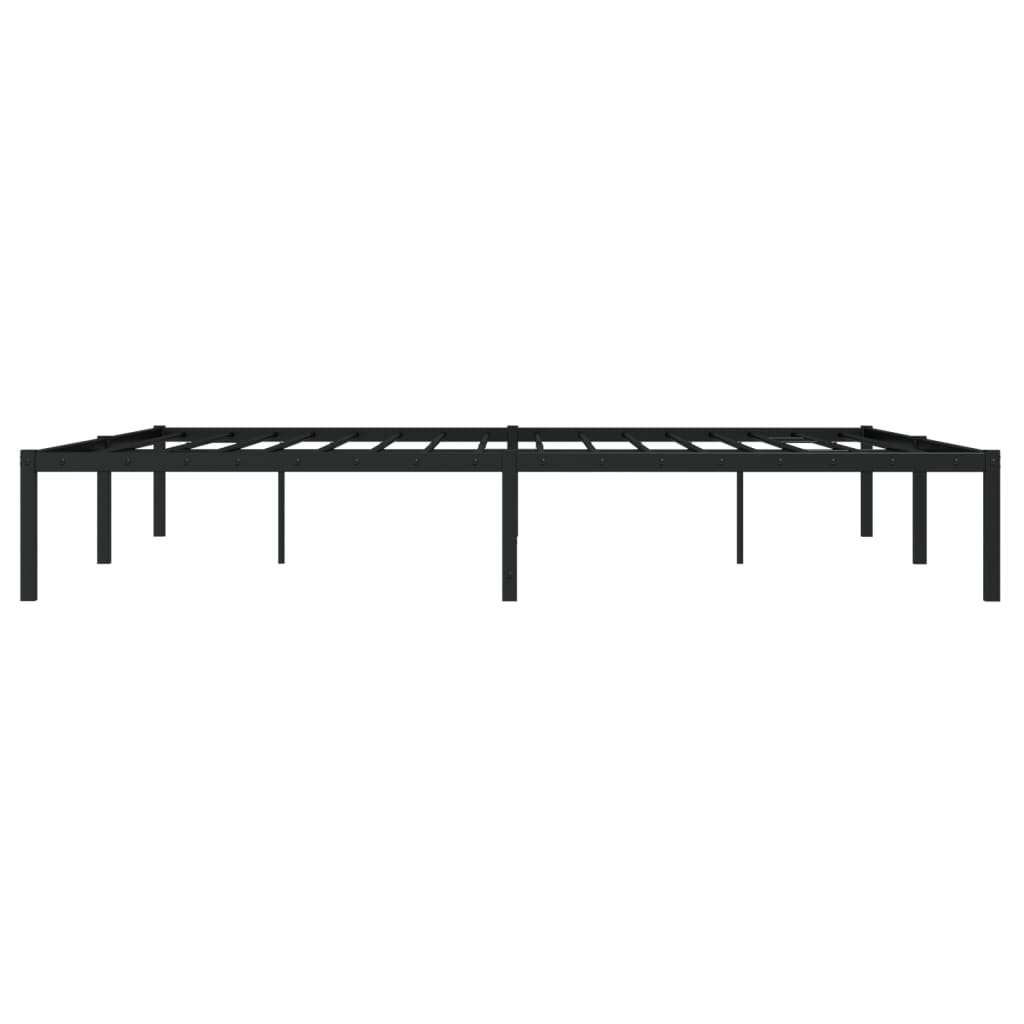 vidaXL Metal Bed Frame Black 183x213 cm