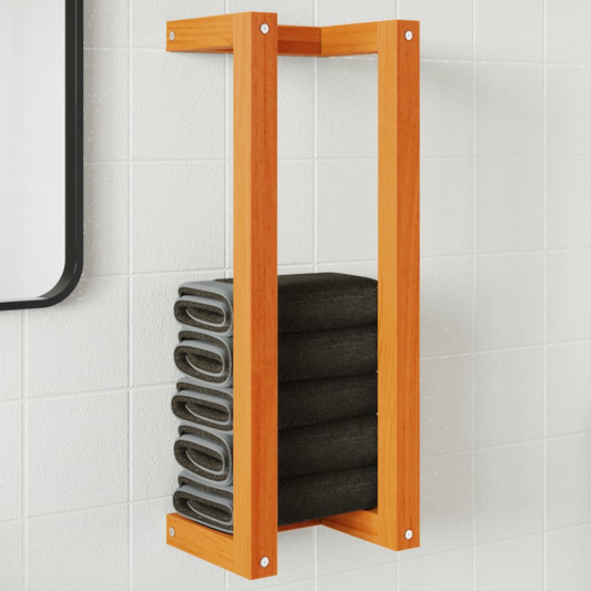 vidaXL Towel Rack Wax Brown 23x18x60 cm Solid Wood Pine