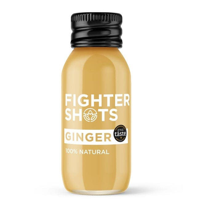 Fighter Shots - 100% Natural Organic Cold Pressed Ginger Shot 60ml