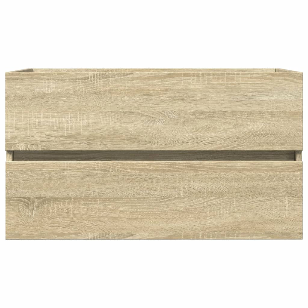 vidaXL Sink Cabinet Sonoma Oak 80x38.5x45 cm Engineered Wood