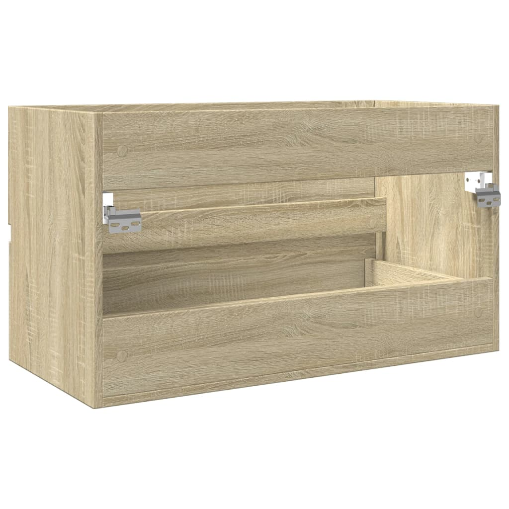 vidaXL Sink Cabinet Sonoma Oak 80x38.5x45 cm Engineered Wood