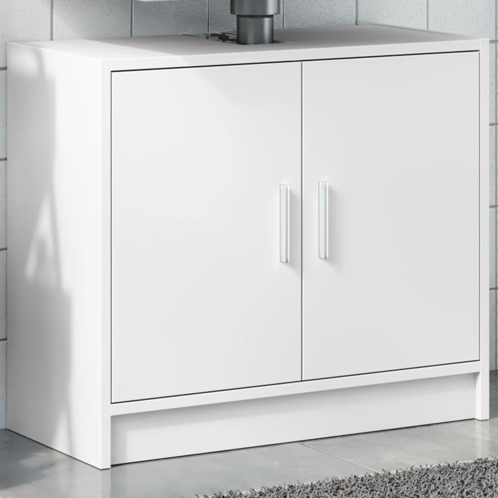 vidaXL Sink Cabinet White 63x29x55 cm Engineered Wood