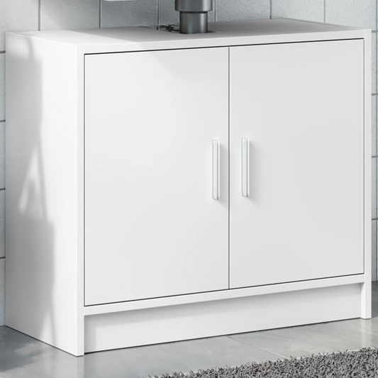 vidaXL Sink Cabinet White 63x29x55 cm Engineered Wood