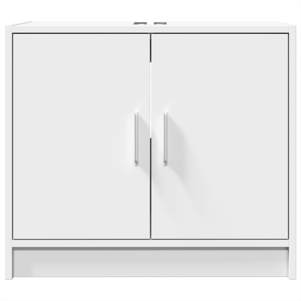 vidaXL Sink Cabinet White 63x29x55 cm Engineered Wood