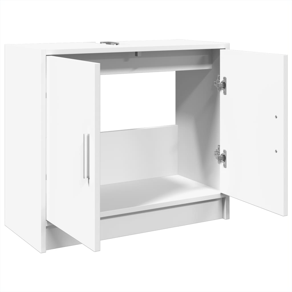 vidaXL Sink Cabinet White 63x29x55 cm Engineered Wood