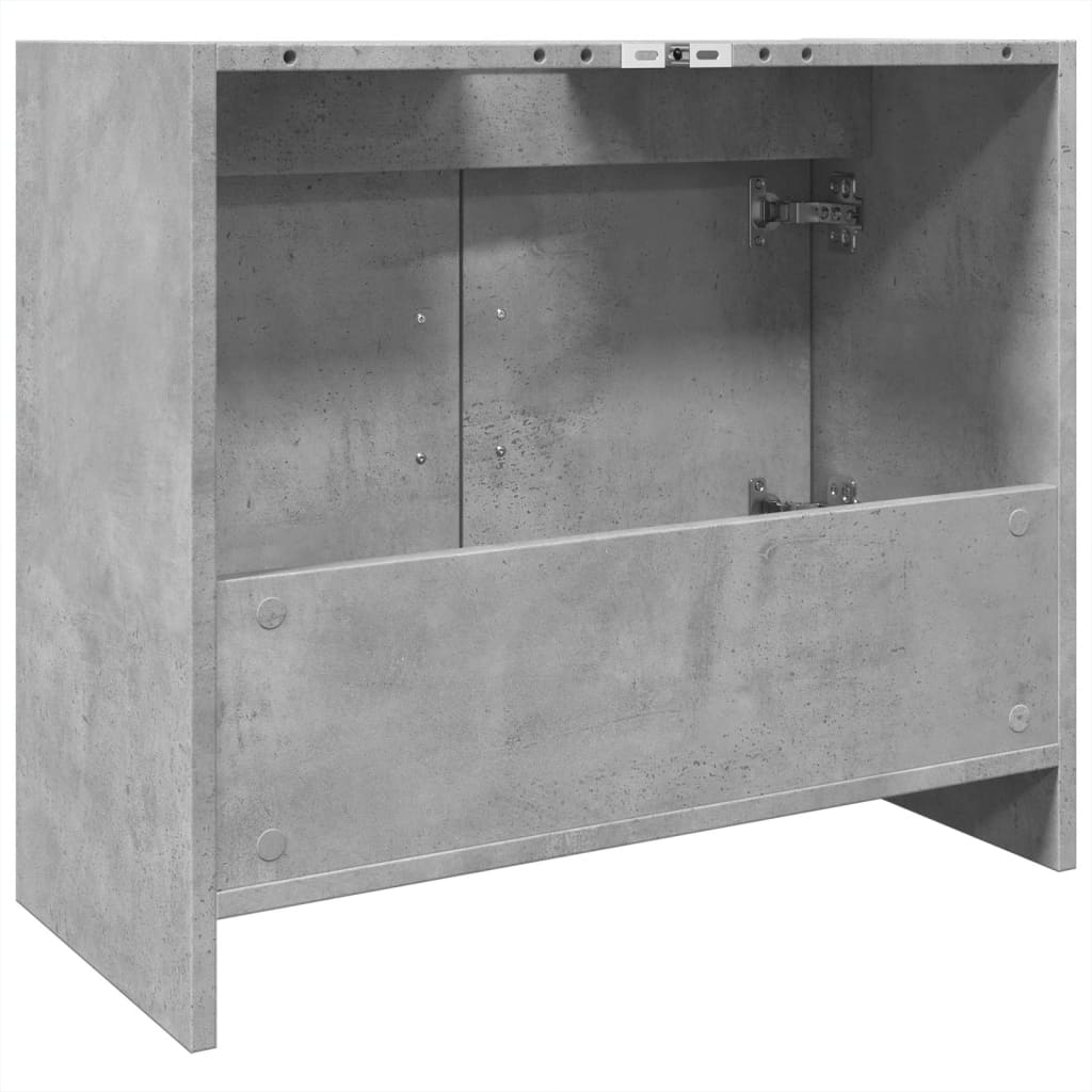 vidaXL Sink Cabinet Concrete Grey 63x29x55 cm Engineered Wood