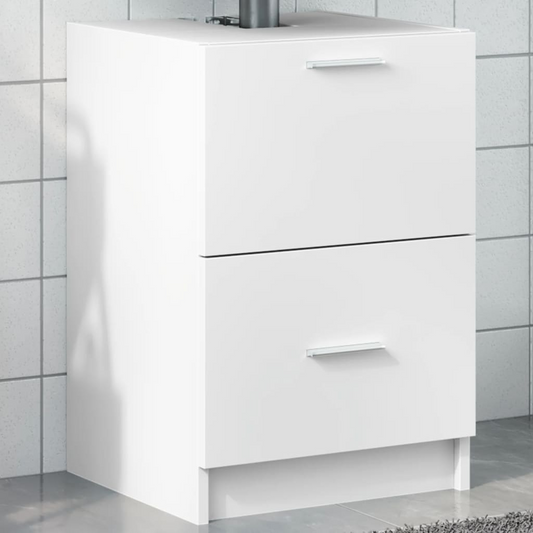 vidaXL Sink Cabinet White 40x37x59 cm Engineered Wood