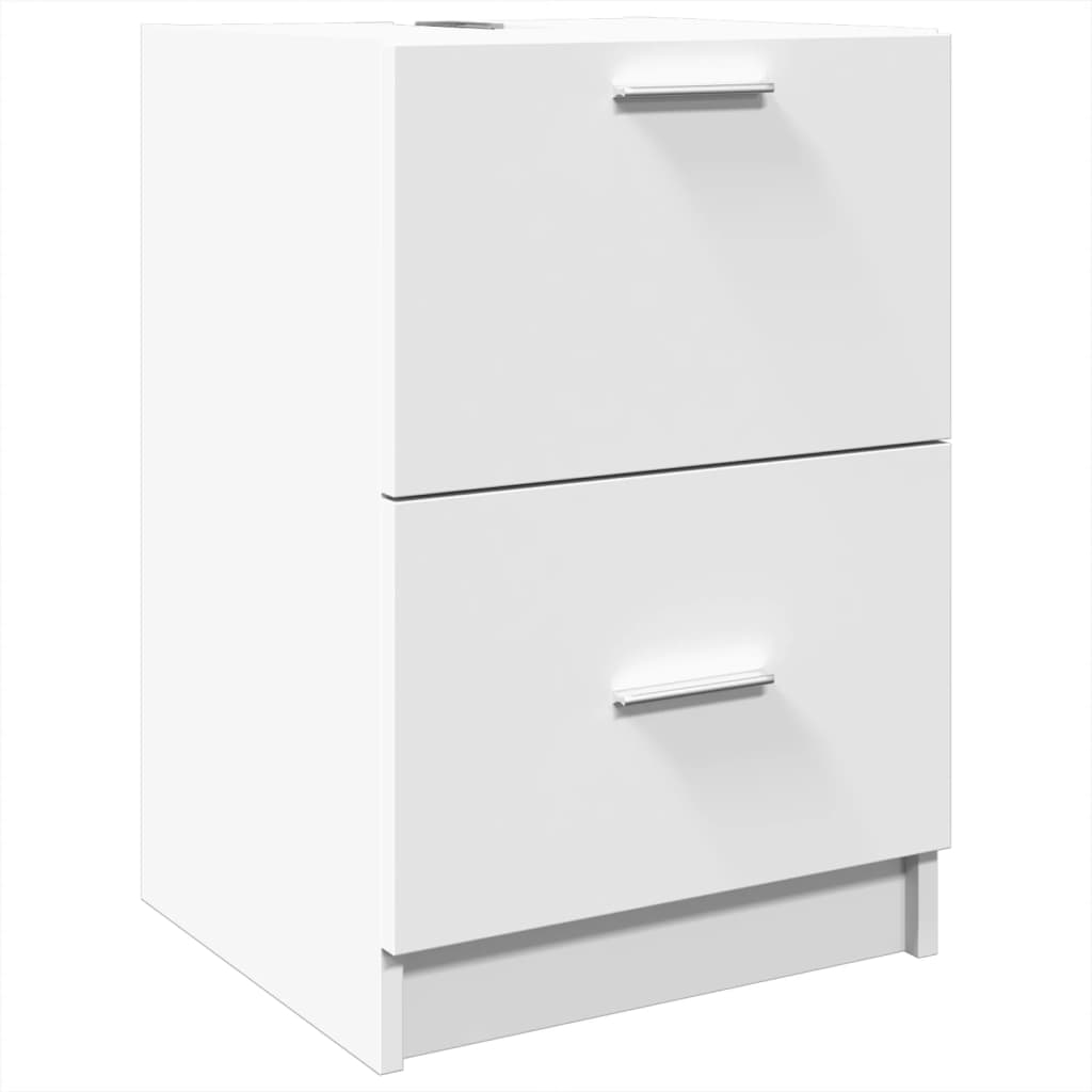 vidaXL Sink Cabinet White 40x37x59 cm Engineered Wood