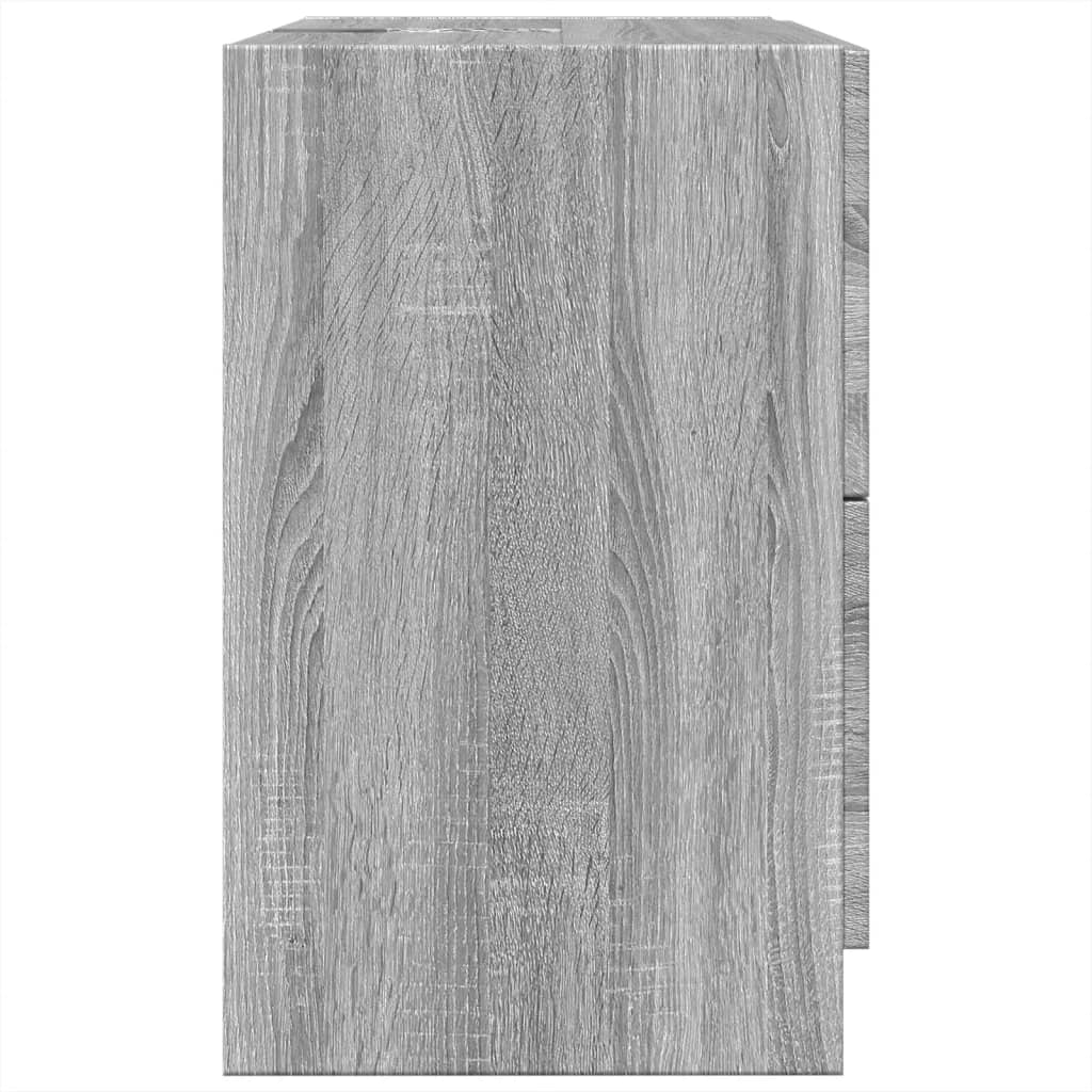 vidaXL Sink Cabinet Grey Sonoma 59x37x59 cm Engineered Wood