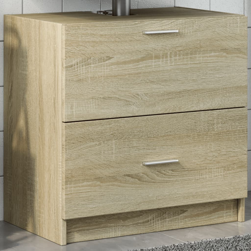 vidaXL Sink Cabinet Sonoma Oak 59x37x59 cm Engineered Wood