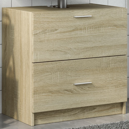 vidaXL Sink Cabinet Sonoma Oak 59x37x59 cm Engineered Wood