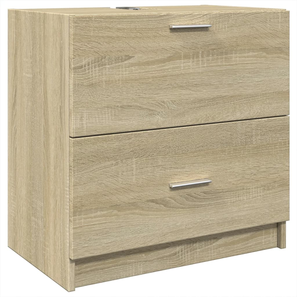 vidaXL Sink Cabinet Sonoma Oak 59x37x59 cm Engineered Wood