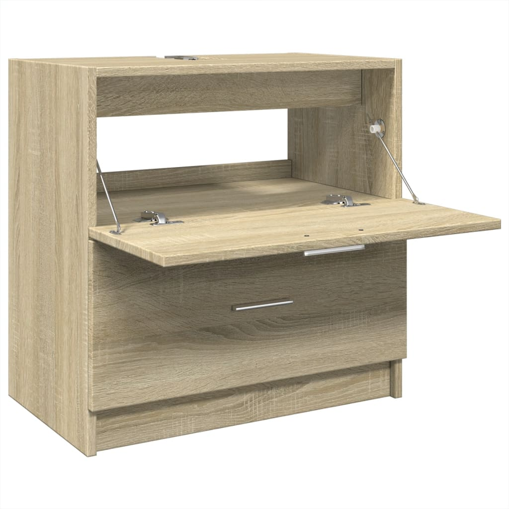 vidaXL Sink Cabinet Sonoma Oak 59x37x59 cm Engineered Wood