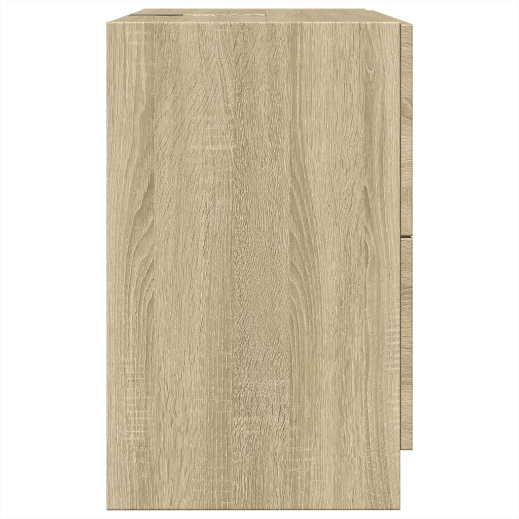 vidaXL Sink Cabinet Sonoma Oak 59x37x59 cm Engineered Wood