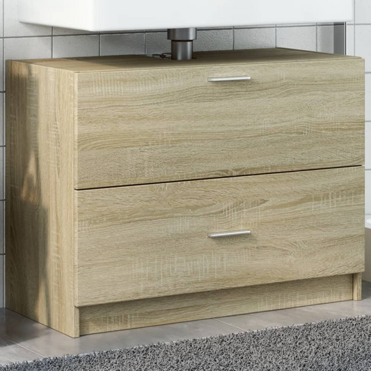 vidaXL Sink Cabinet Sonoma Oak 78x37x59 cm Engineered Wood