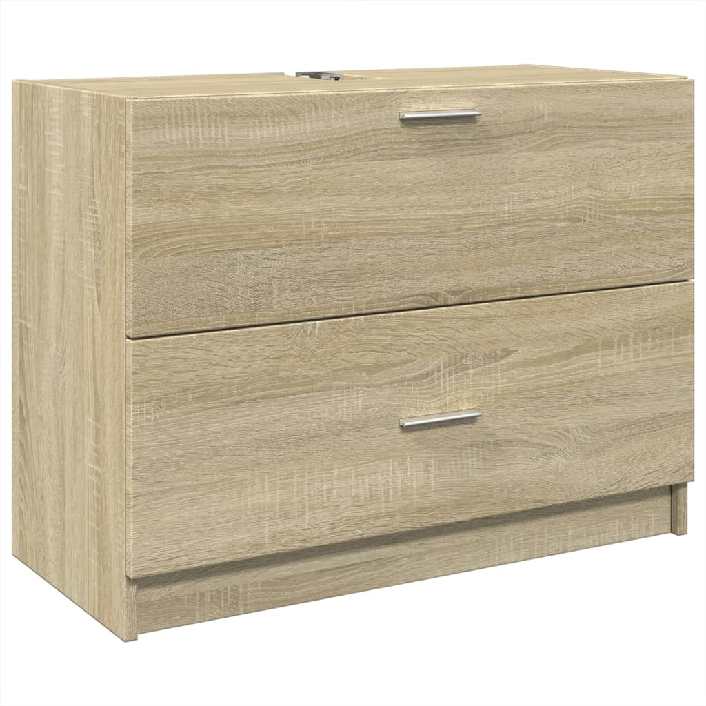 vidaXL Sink Cabinet Sonoma Oak 78x37x59 cm Engineered Wood