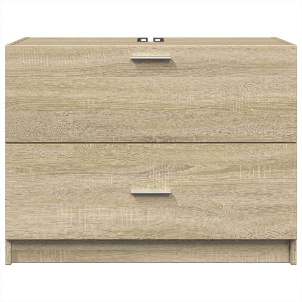 vidaXL Sink Cabinet Sonoma Oak 78x37x59 cm Engineered Wood