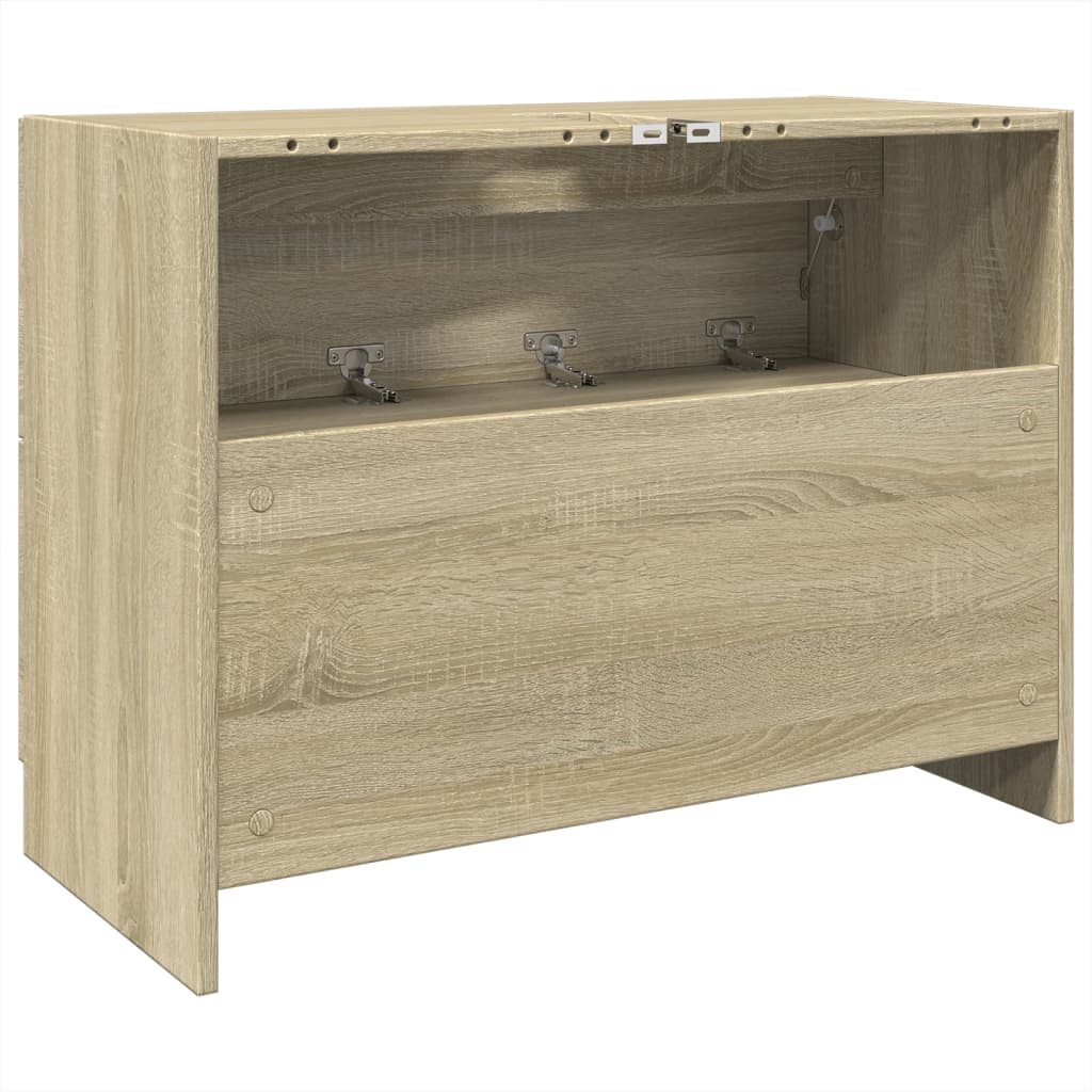 vidaXL Sink Cabinet Sonoma Oak 78x37x59 cm Engineered Wood