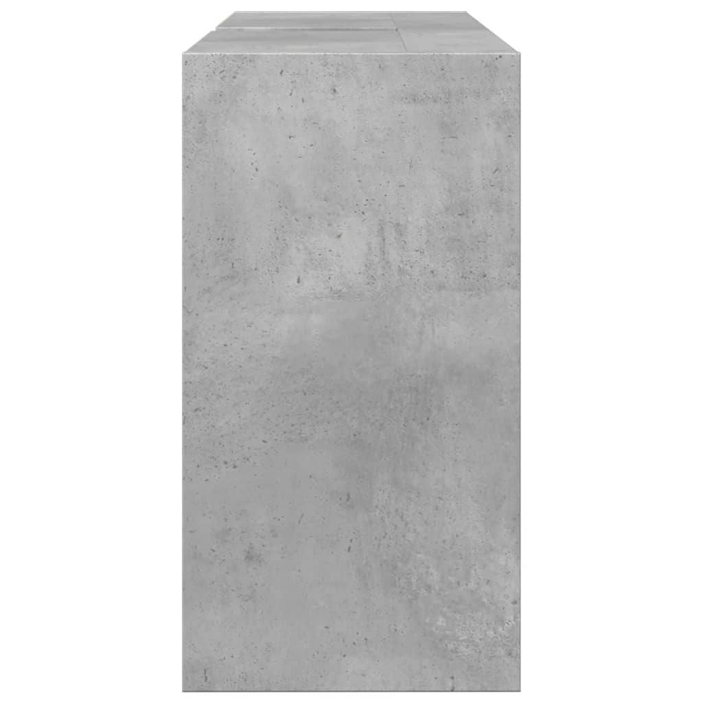 vidaXL Sink Cabinet Concrete Grey 90x29x55 cm Engineered Wood