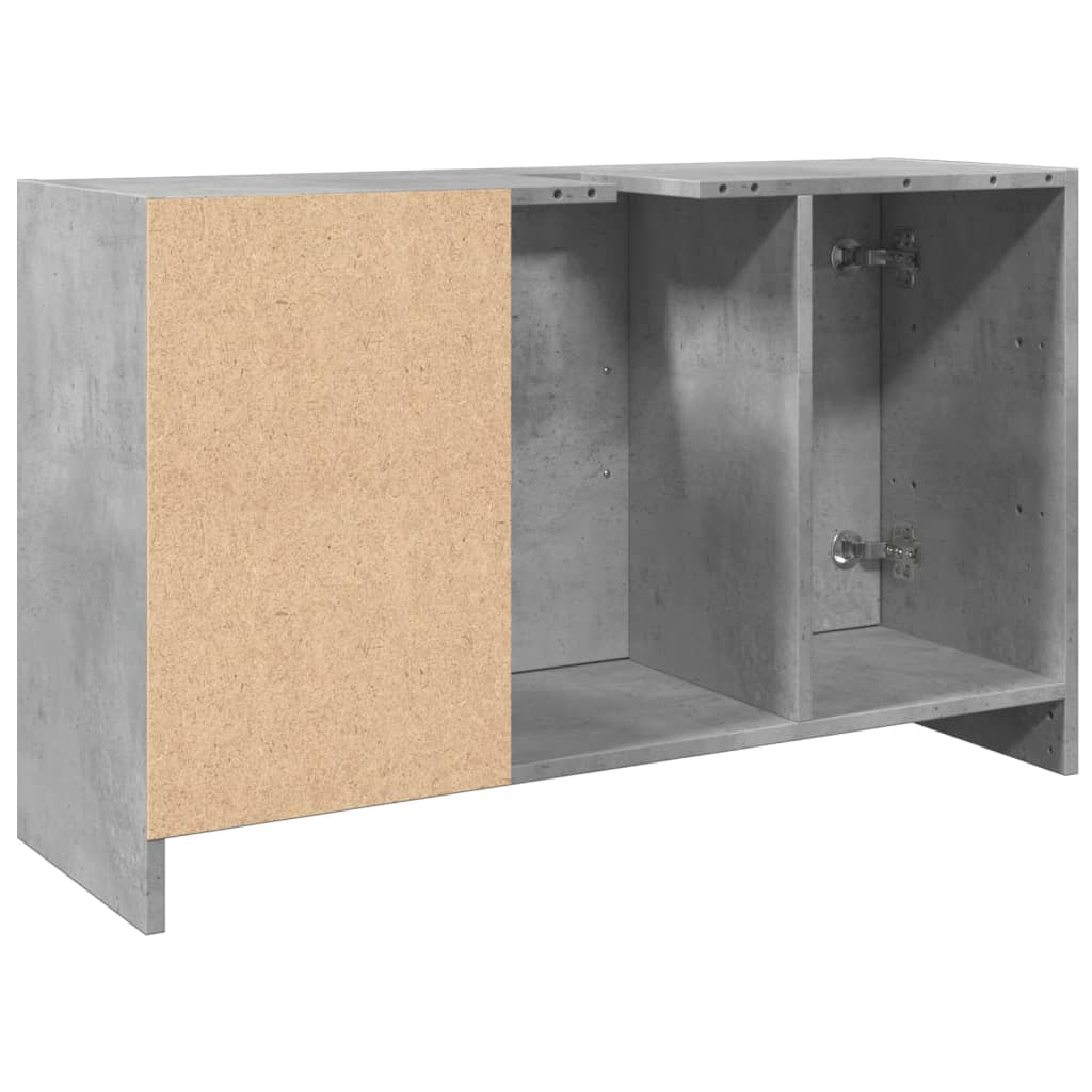 vidaXL Sink Cabinet Concrete Grey 90x29x55 cm Engineered Wood