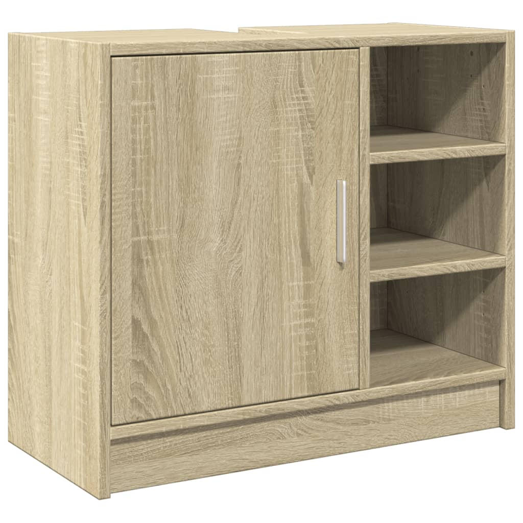 vidaXL Sink Cabinet Sonoma Oak 63x29x55 cm Engineered Wood