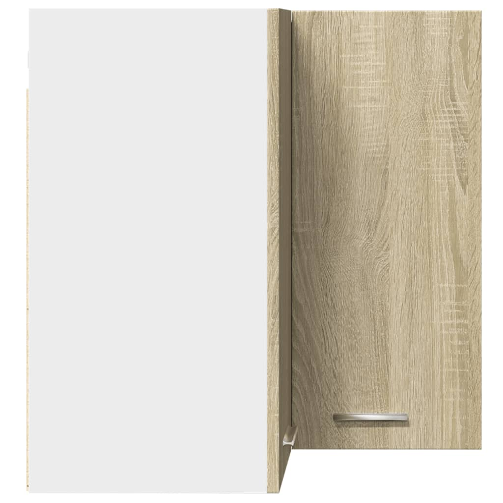 vidaXL Hanging Corner Cabinet Sonoma Oak 57x57x60 cm Engineered Wood