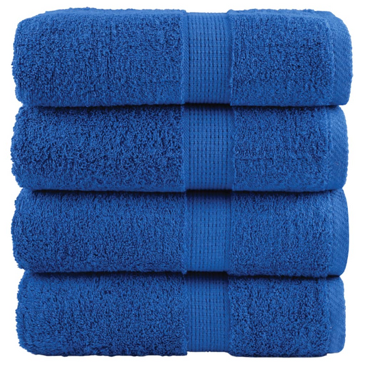 vidaXL Premium Guest Towels SOLUND 4pcs Blue 30x50cm 600gsm