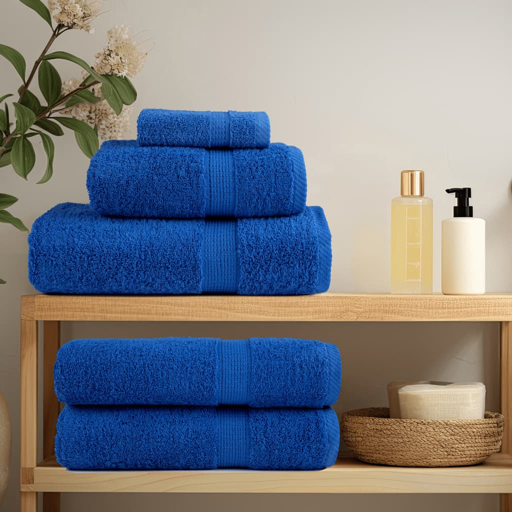 vidaXL Premium Guest Towels SOLUND 4pcs Blue 30x50cm 600gsm