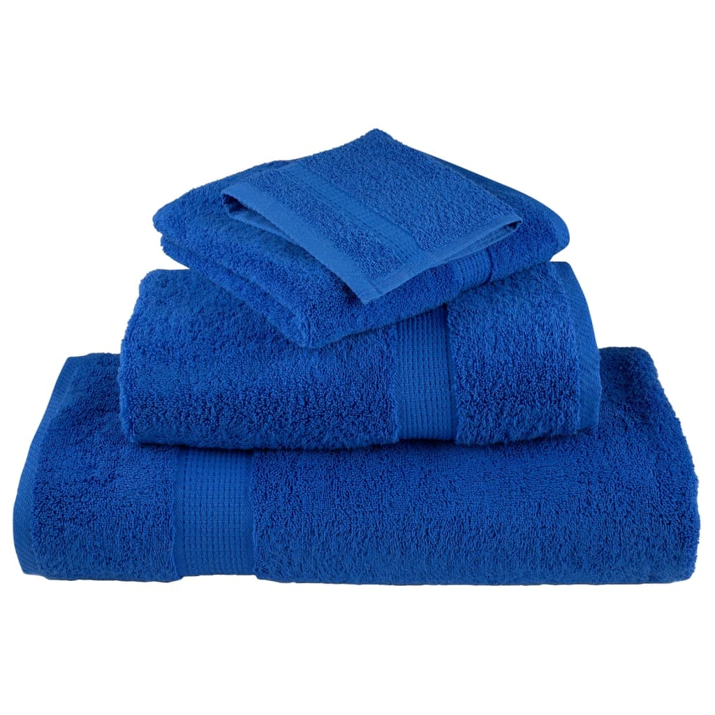 vidaXL Premium Guest Towels SOLUND 4pcs Blue 30x50cm 600gsm