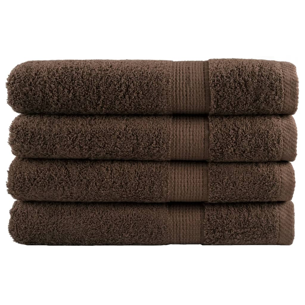 vidaXL Premium Sauna Towels SOLUND 4pcs Brown 80x200cm 600gsm