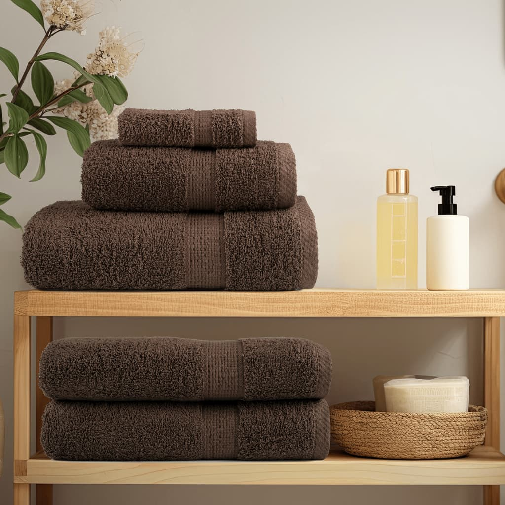 vidaXL Premium Sauna Towels SOLUND 4pcs Brown 80x200cm 600gsm