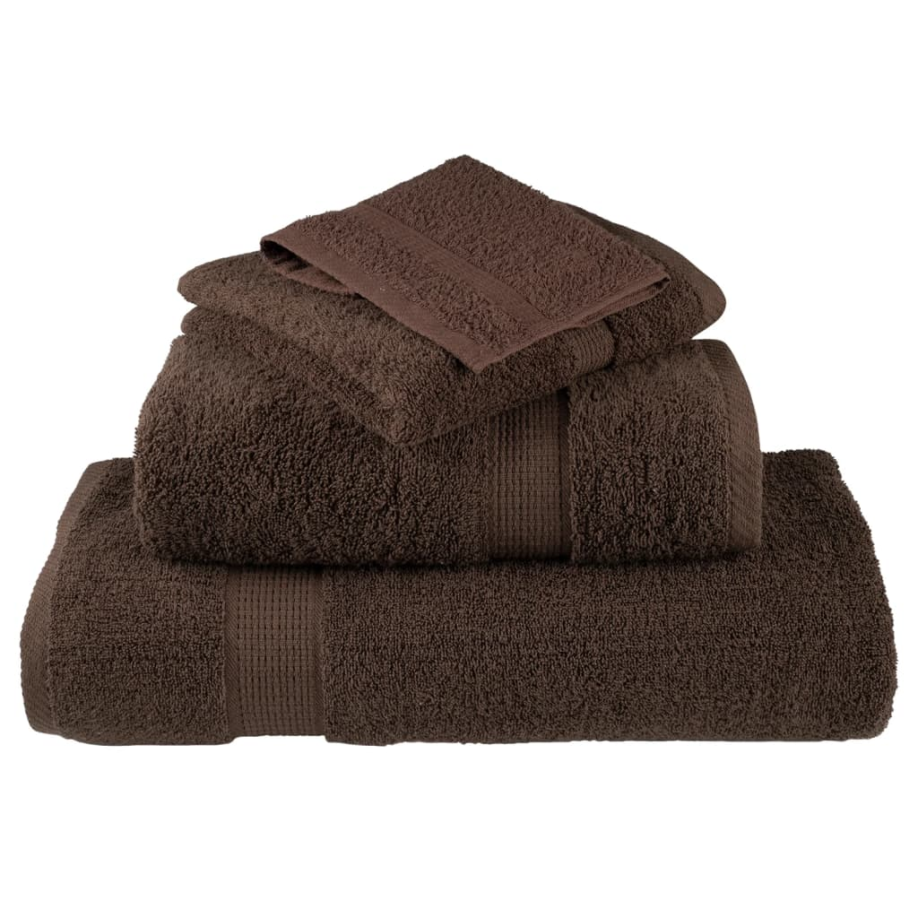 vidaXL Premium Sauna Towels SOLUND 4pcs Brown 80x200cm 600gsm