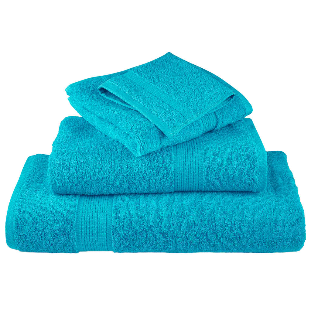 vidaXL Premium Hand Towels SOLUND 2 pcs Turquoise 50x100 cm 600 gsm