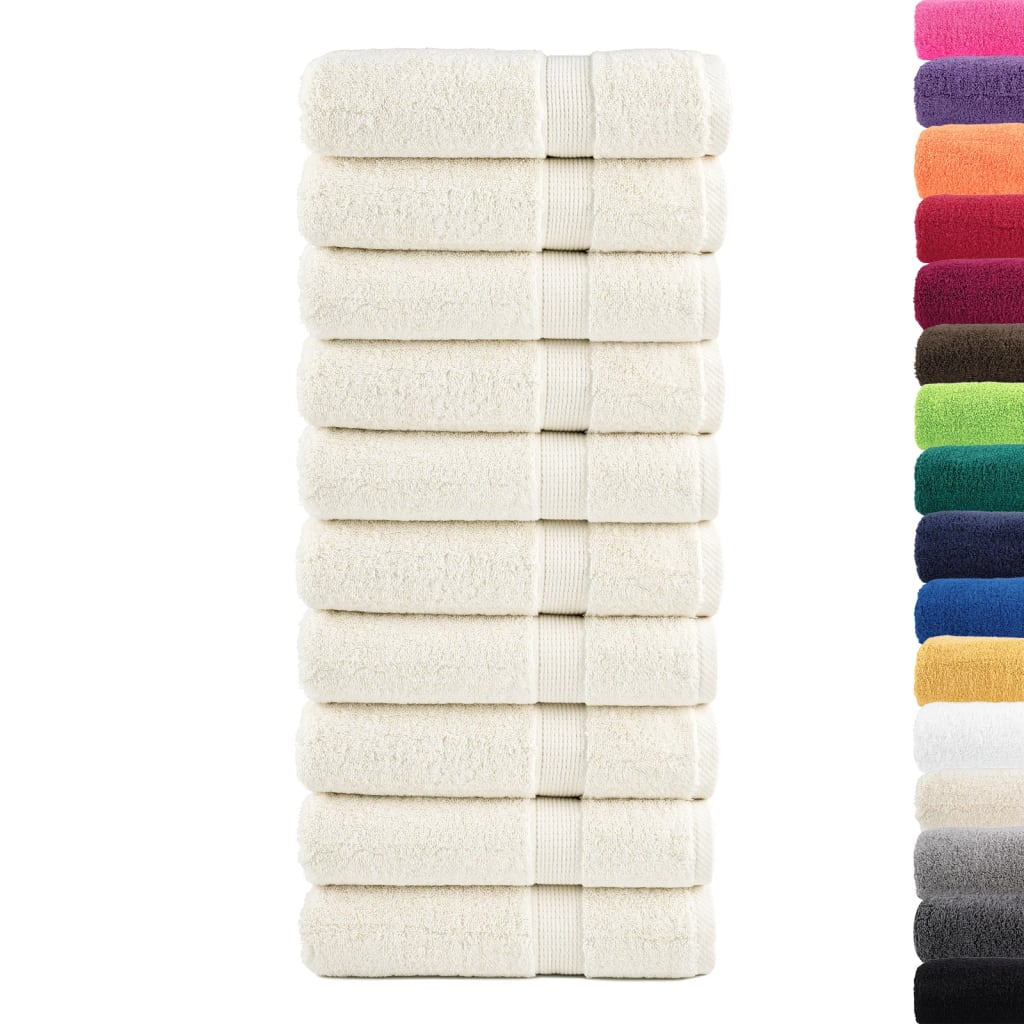 vidaXL Premium Bath Towels SOLUND 10 pcs 100x150 cm 600 gsm