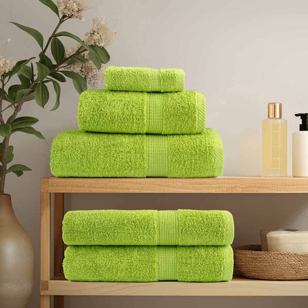 vidaXL Premium Sauna Towels SOLUND 2 pcs Apple Green 80x200 cm 600 gsm