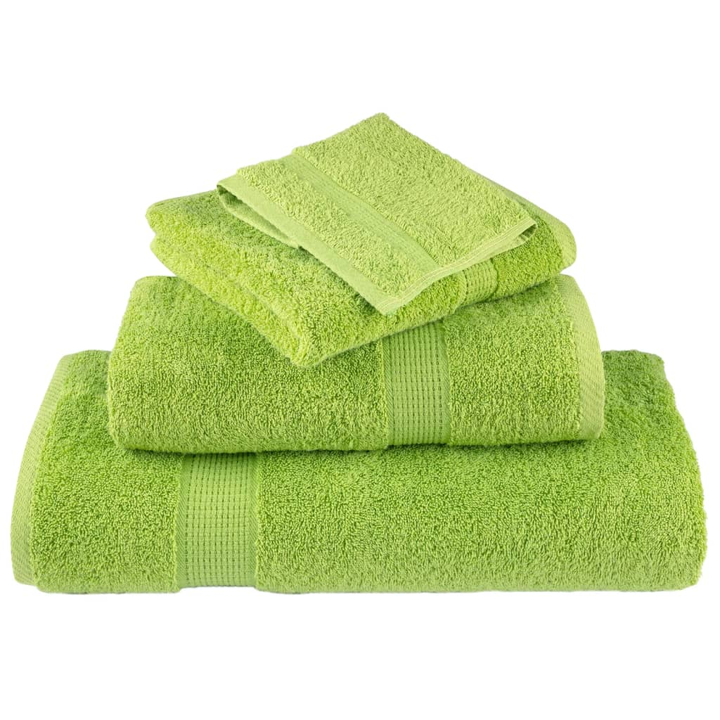 vidaXL Premium Sauna Towels SOLUND 2 pcs Apple Green 80x200 cm 600 gsm