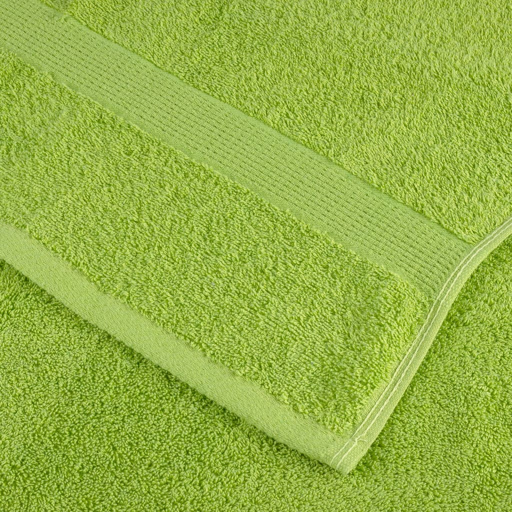 vidaXL Premium Sauna Towels SOLUND 2 pcs Apple Green 80x200 cm 600 gsm