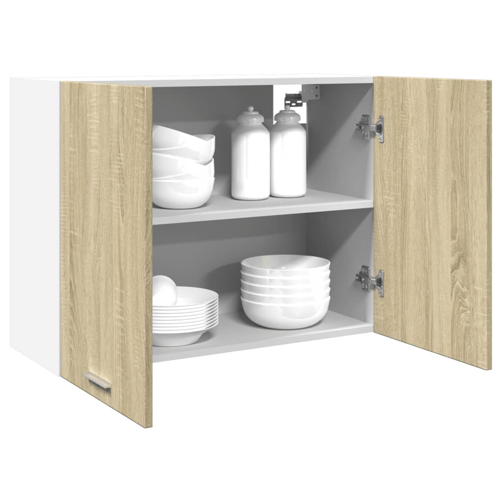 vidaXL Hanging Cabinet Sonoma Oak 80x31x60 cm Engineered Wood