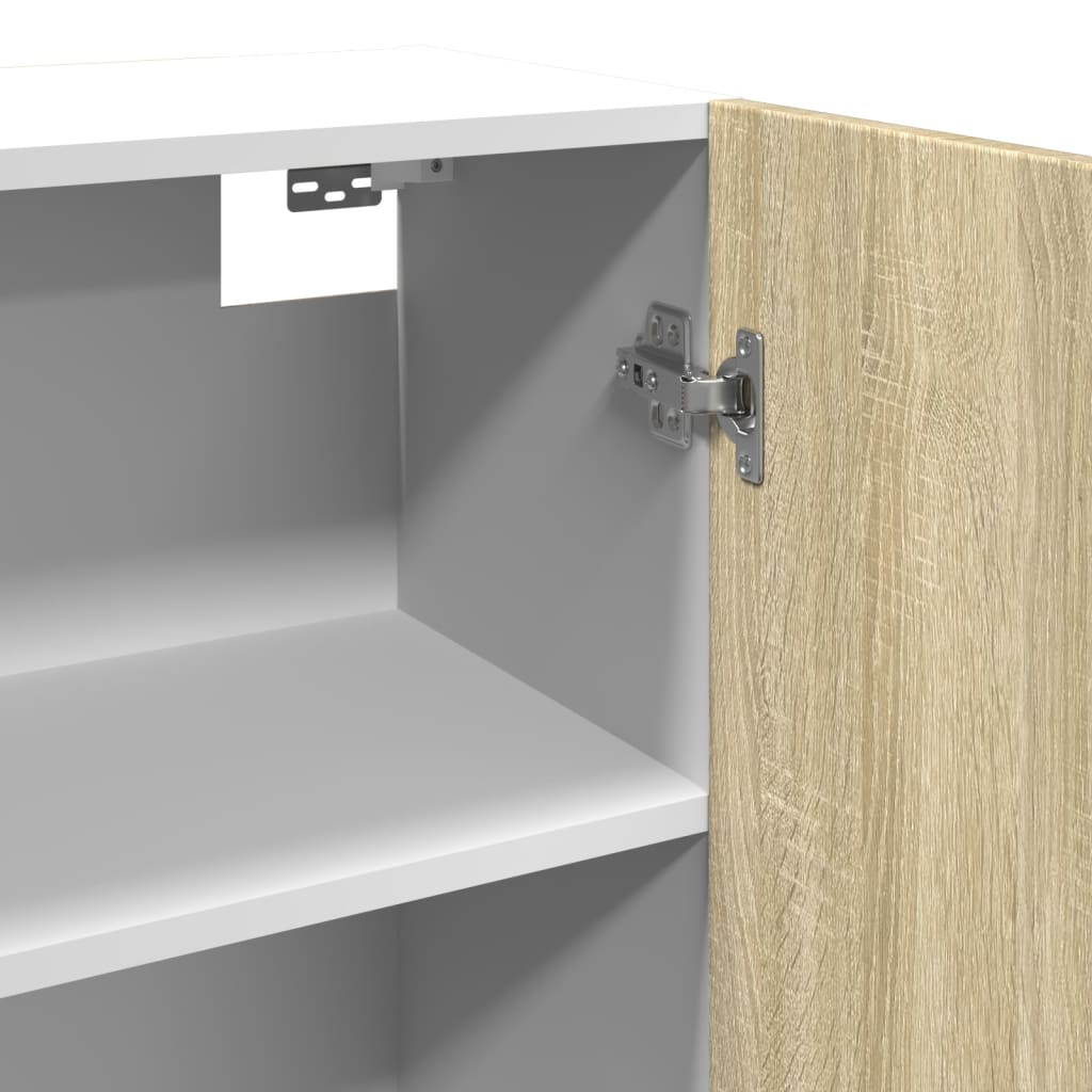 vidaXL Hanging Cabinet Sonoma Oak 80x31x60 cm Engineered Wood