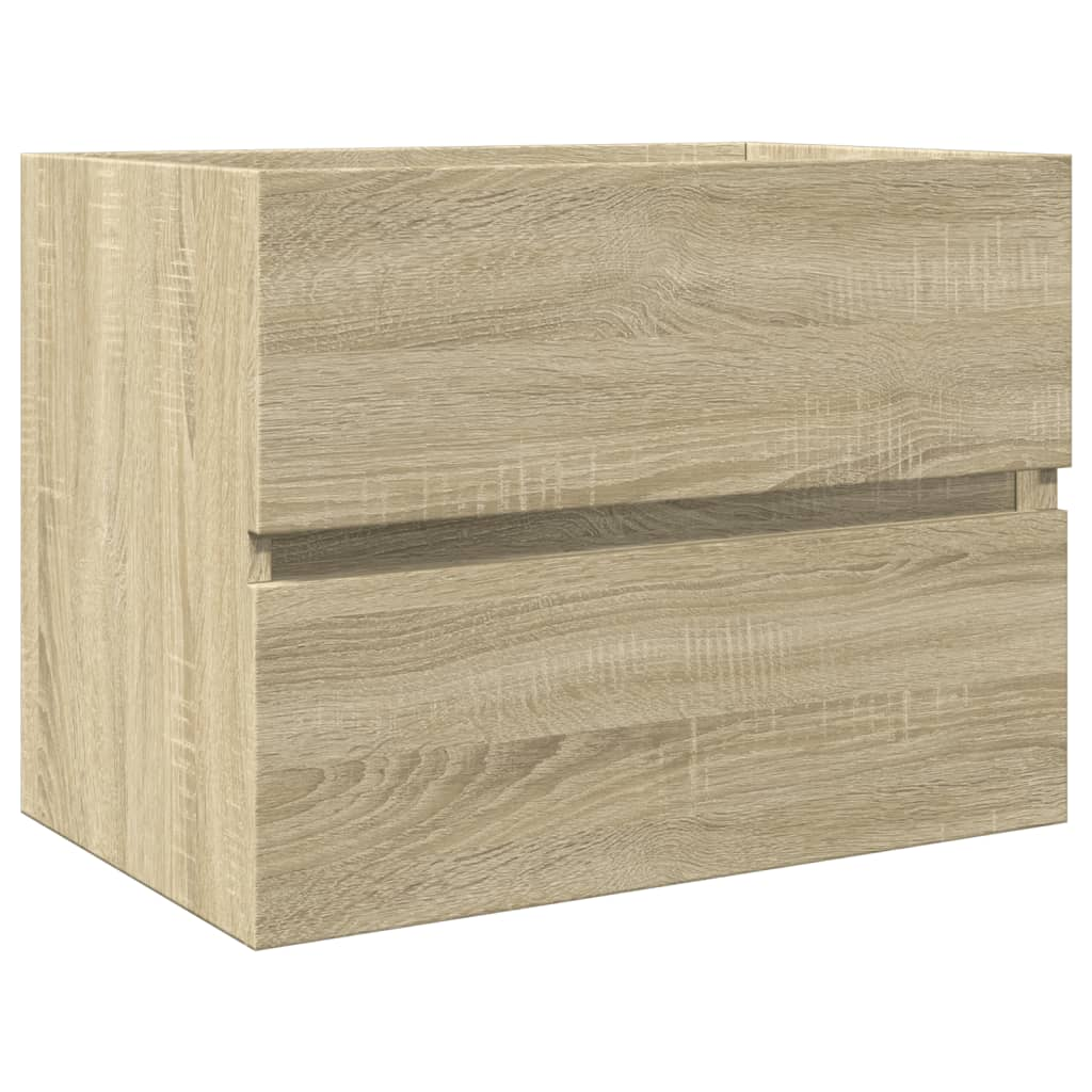 vidaXL Sink Cabinet Sonoma Oak 60x38.5x45 cm Engineered Wood