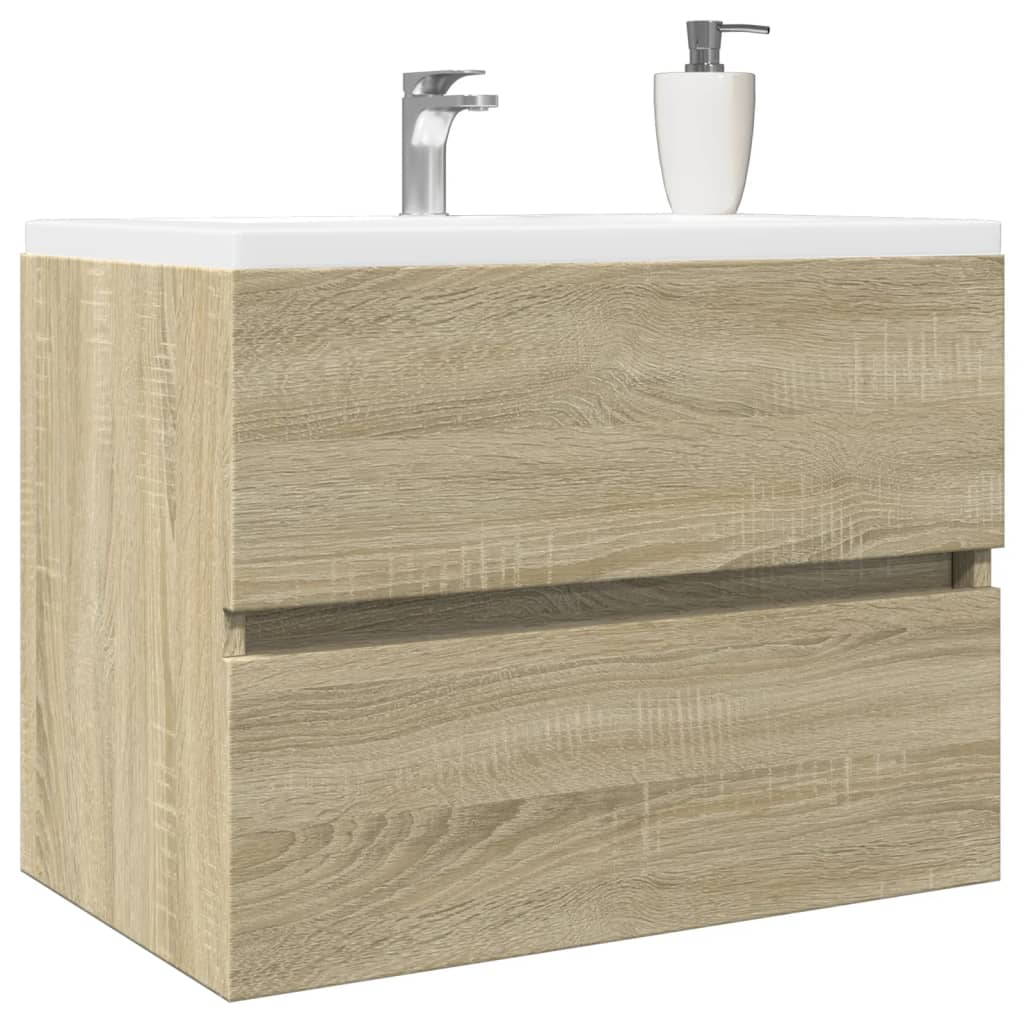 vidaXL Sink Cabinet Sonoma Oak 60x38.5x45 cm Engineered Wood