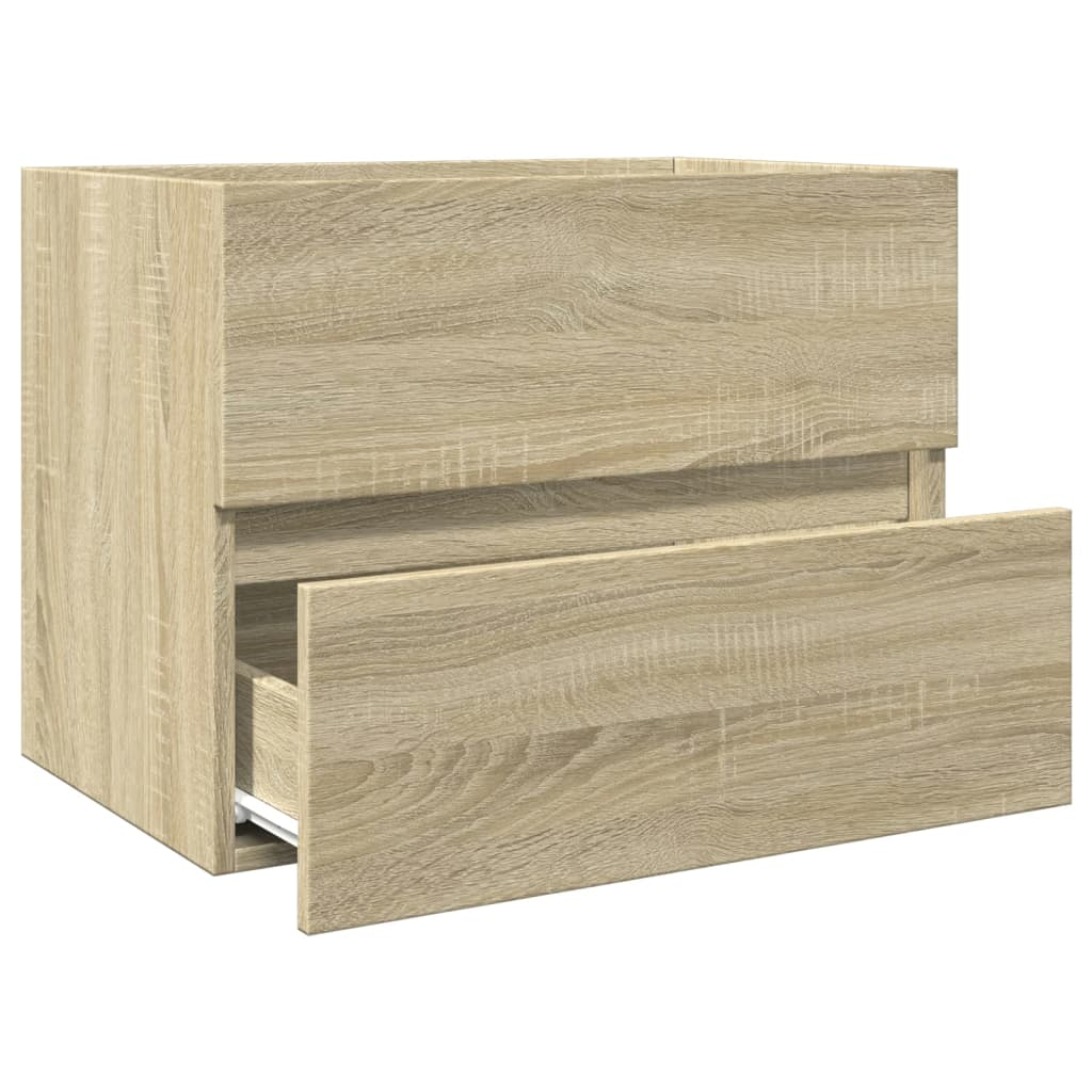 vidaXL Sink Cabinet Sonoma Oak 60x38.5x45 cm Engineered Wood