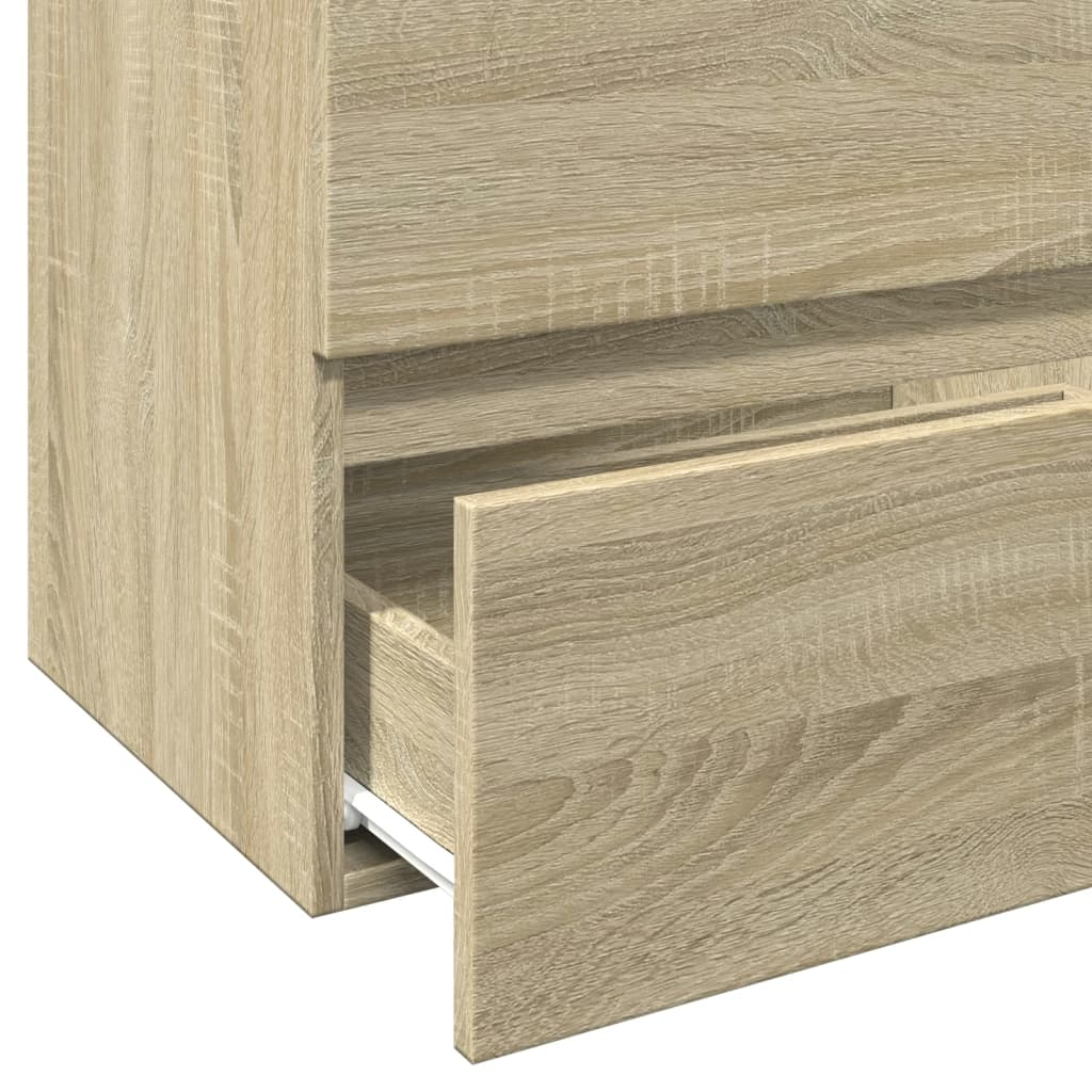 vidaXL Sink Cabinet Sonoma Oak 60x38.5x45 cm Engineered Wood