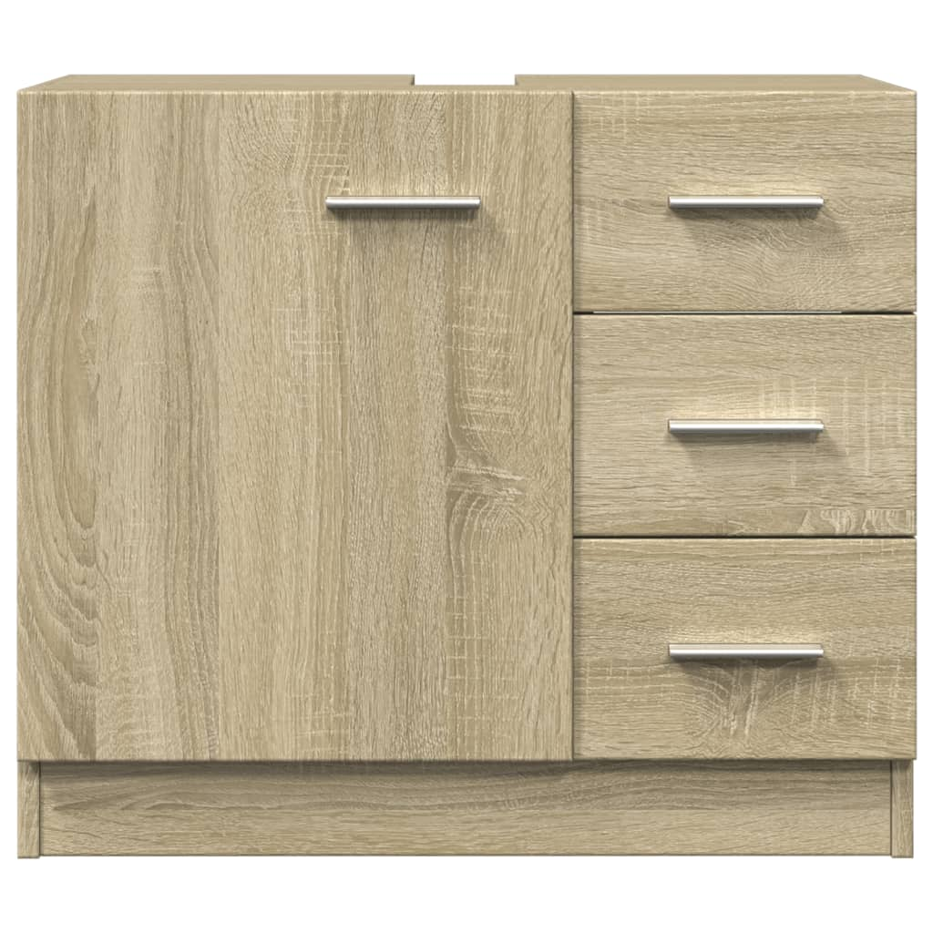 vidaXL Sink Cabinet Sonoma Oak 63x30x54 cm Engineered Wood