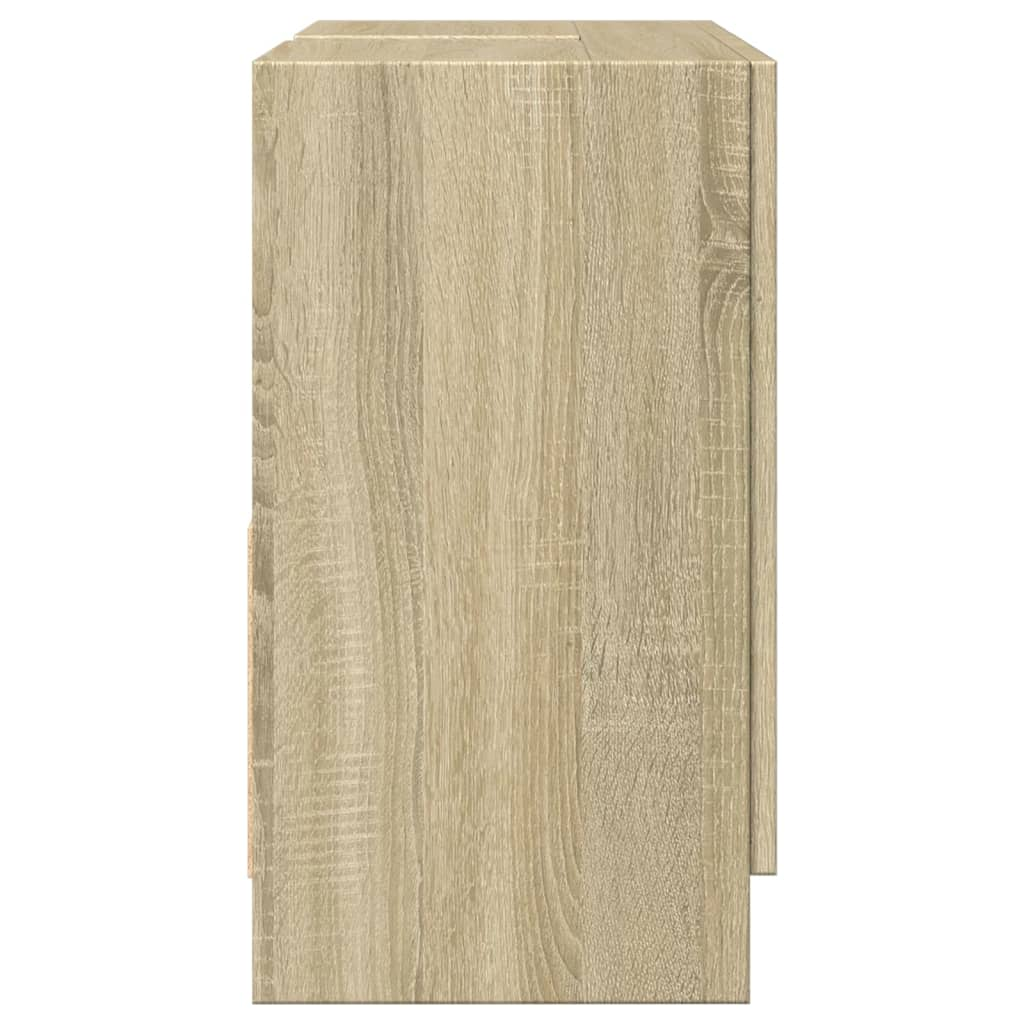 vidaXL Sink Cabinet Sonoma Oak 63x30x54 cm Engineered Wood