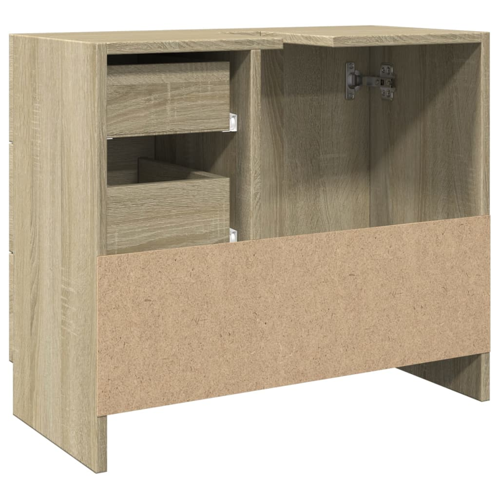 vidaXL Sink Cabinet Sonoma Oak 63x30x54 cm Engineered Wood