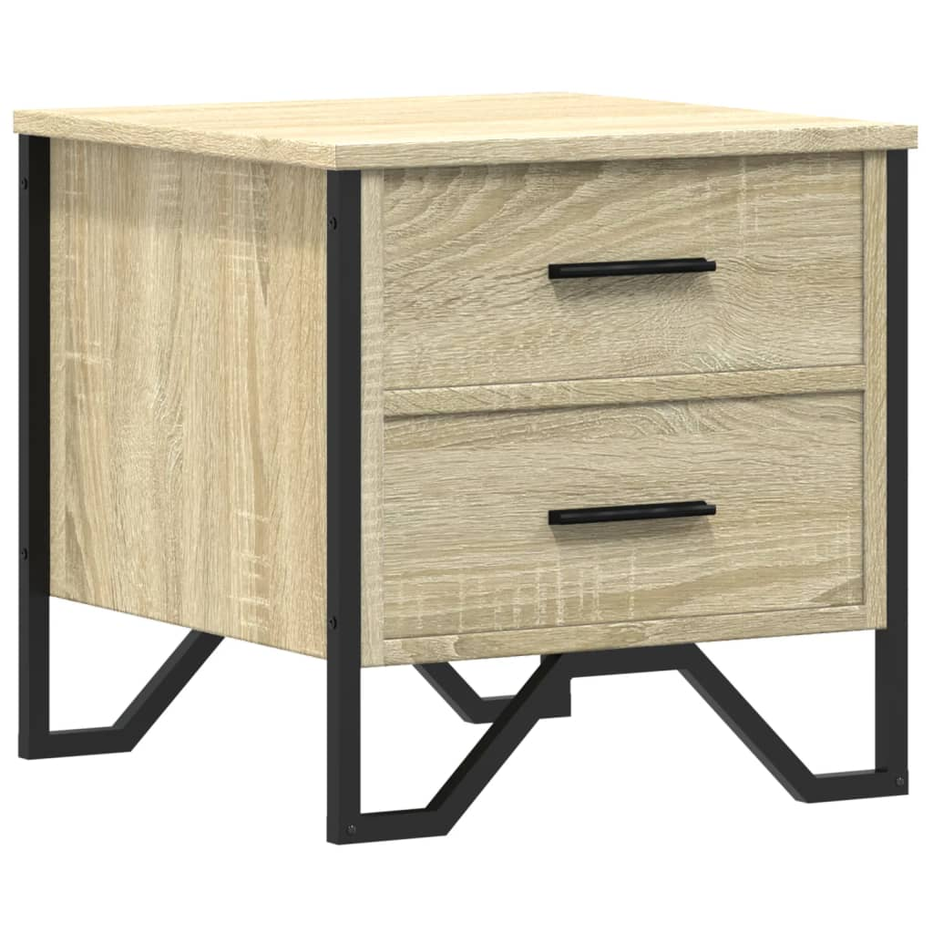 vidaXL Bedside Cabinet Sonoma Oak 40x41x40 cm Engineered Wood