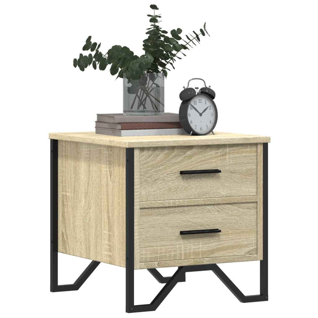 vidaXL Bedside Cabinet Sonoma Oak 40x41x40 cm Engineered Wood